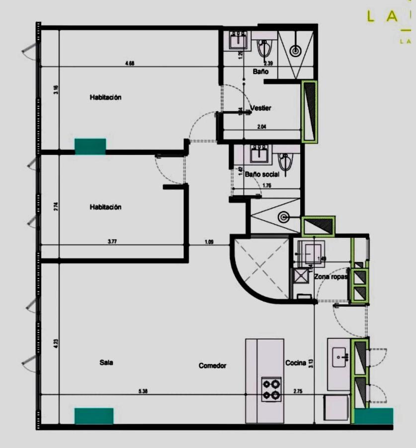 Apartamento Lauret En Laureles Medellín Exteriér fotografie